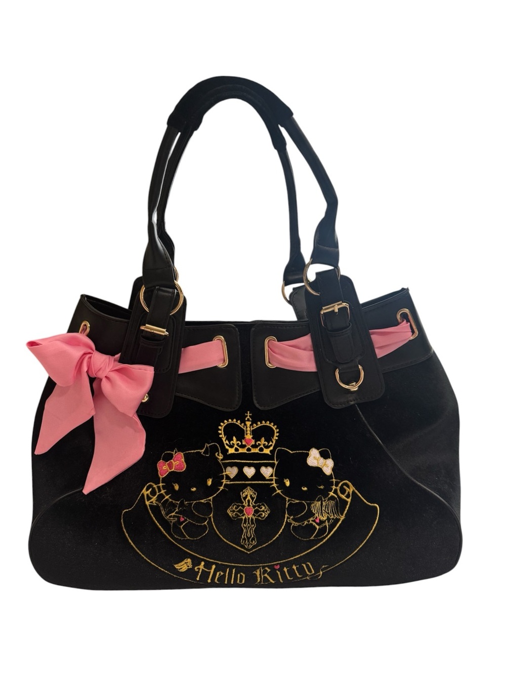 Sanrio Hello Kitty X SPINNS Velour Bag